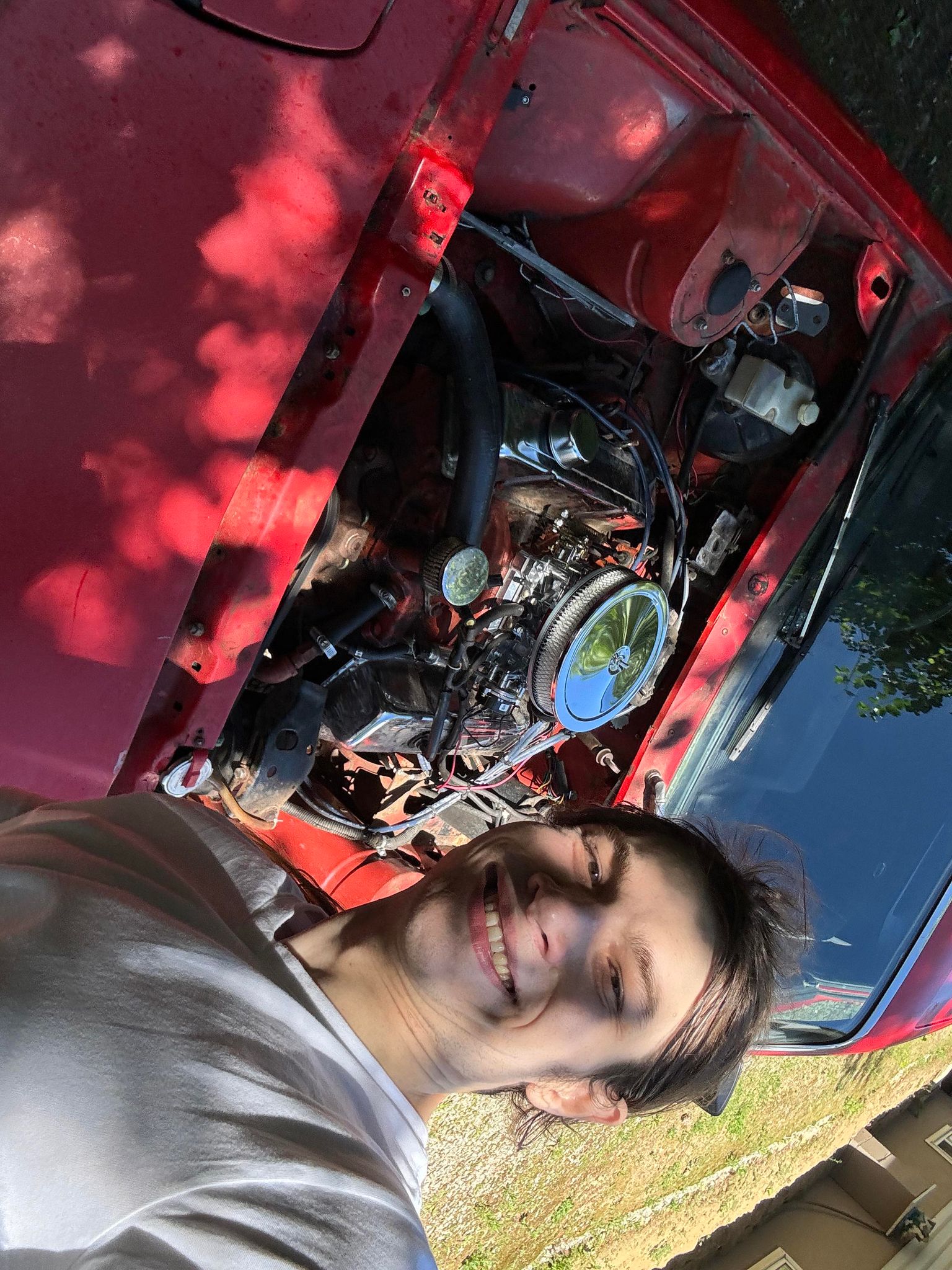 Me working on the TR7, June 2024