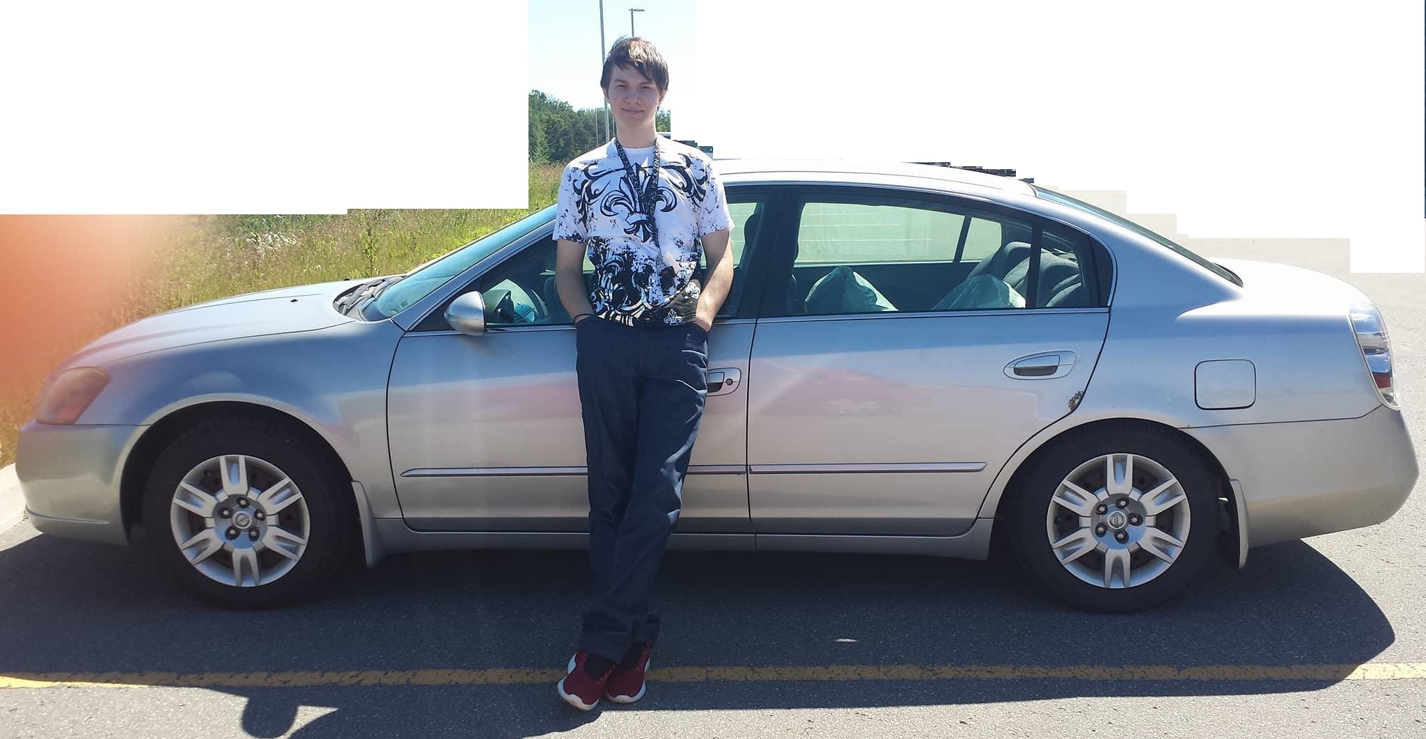 Another photo of me with my first car. Circa 2016.