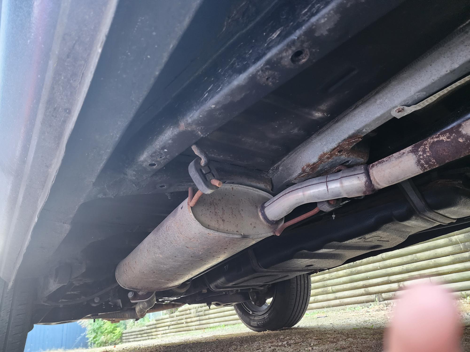 Picture of the underbody a month or so after repair