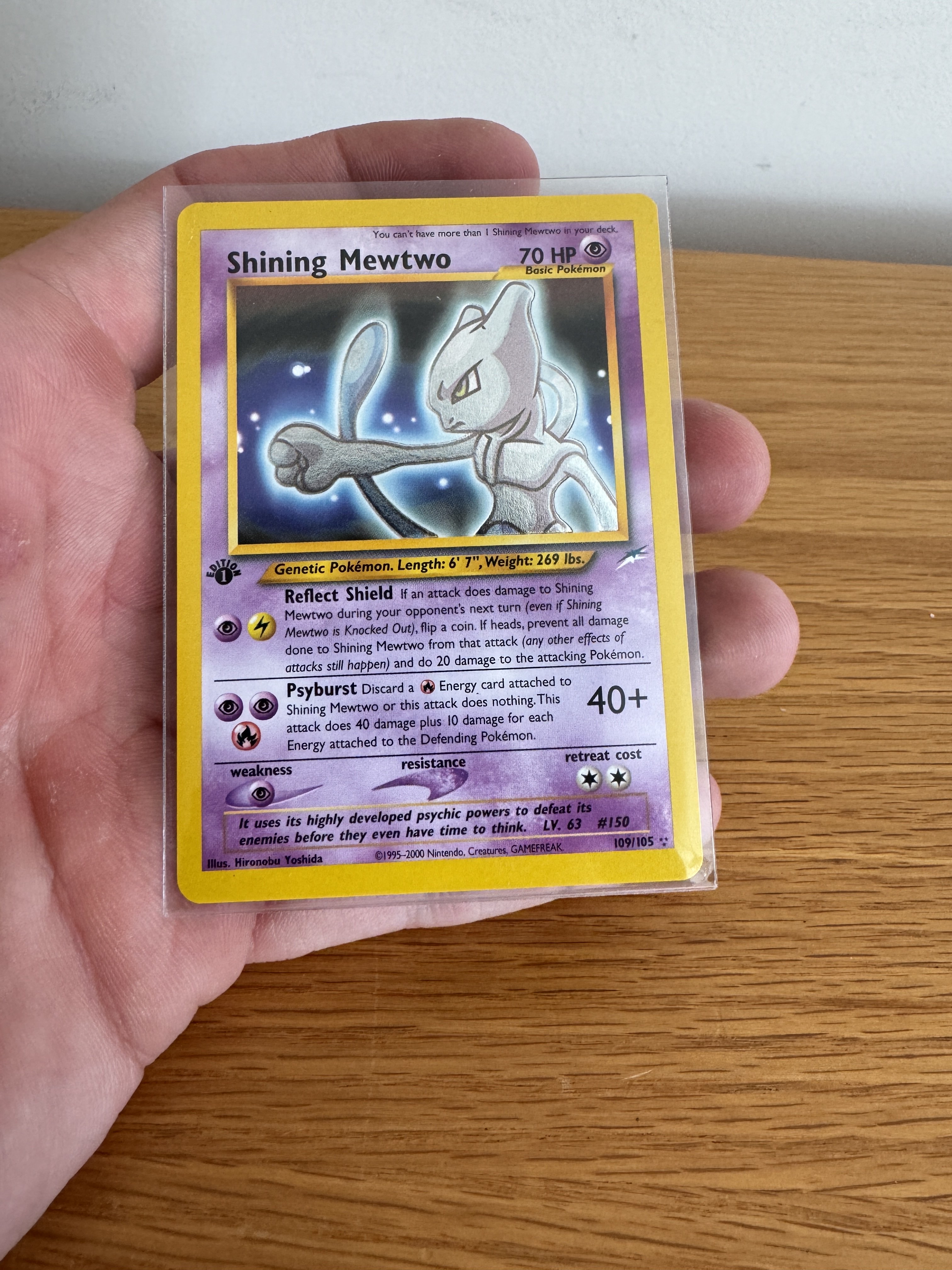 1st Edition Shining MewTwo