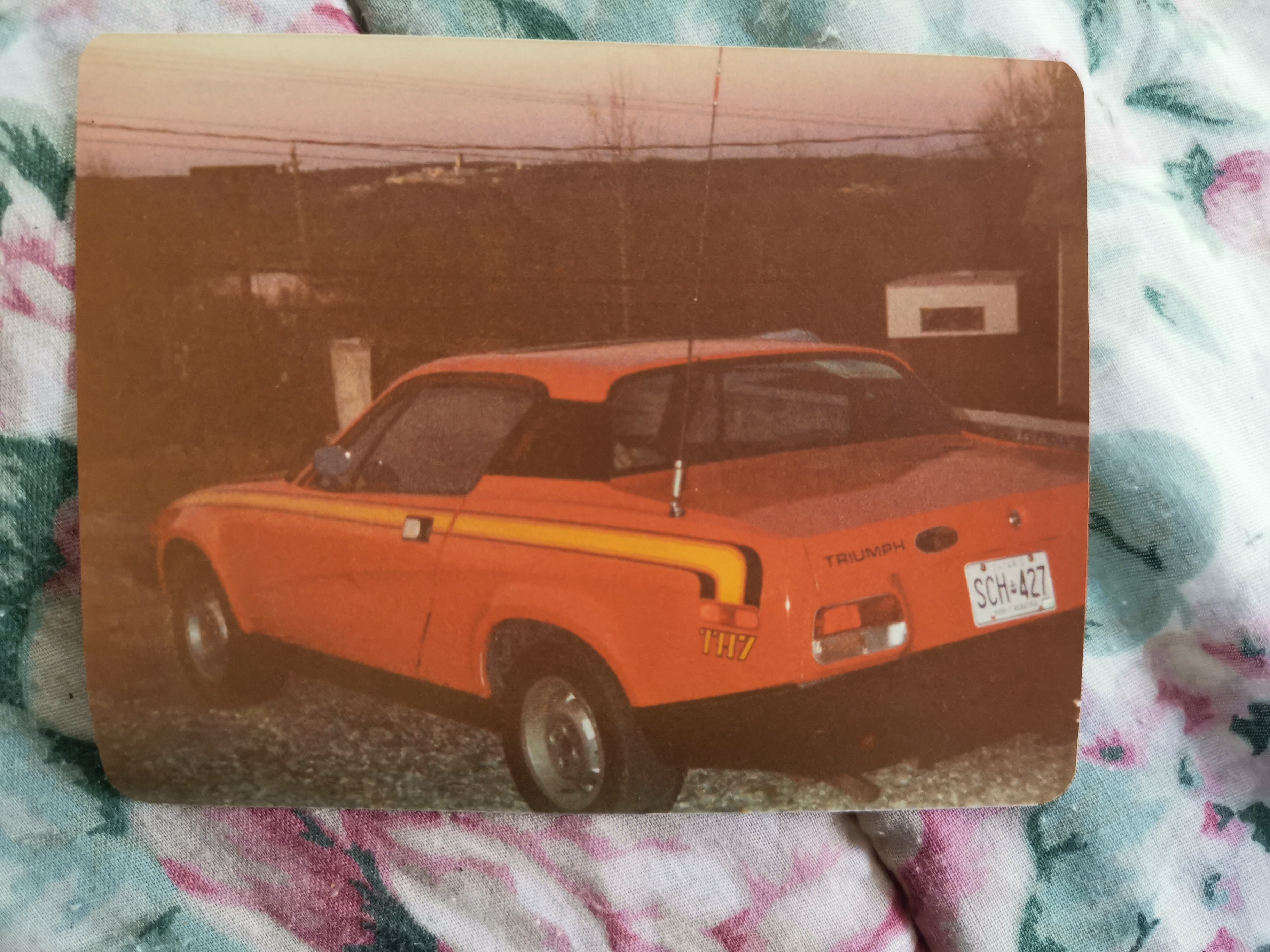 My moms old TR7 from back in the day. Probably long scrapped now.